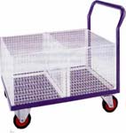 Basket Trucks with single or multiple wire mesh baskets