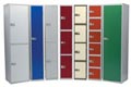 steel lockers with coloured doors from our elite range